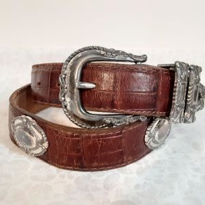 3-D DDD Belt Co. Sz 28 Womens concho Belt Western